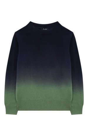 Шерстяной пуловер Il Gufo. Цвет: синий