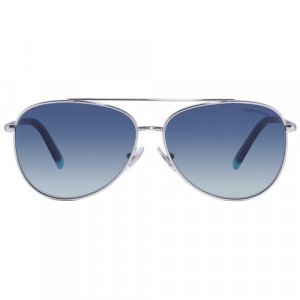 Солнцезащитные очки , голубой, бирюзовый Tiffany. Цвет: серебристый/голубой/бирюзовый