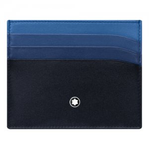 Кредитница , 3 кармана для карт, синий, черный Montblanc
