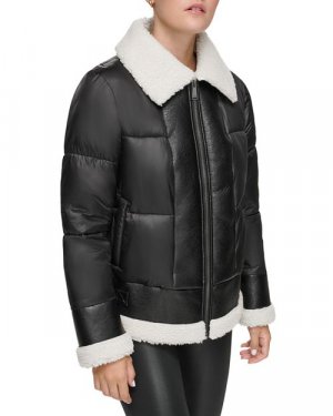 Куртка с отделкой из искусственной овчины , цвет Black Marc New York