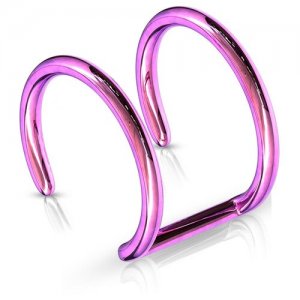 Серьги одиночные , размер/диаметр 7 мм, розовый, фиолетовый Spikes. Цвет: розовый