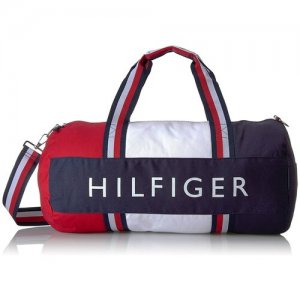Спортивная сумка Duffle Tommy Hilfiger. Цвет: красный/синий/белый