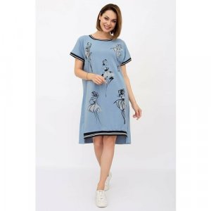 Платье , размер 56-58, голубой Lika Dress. Цвет: голубой