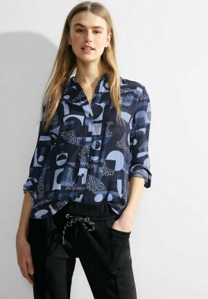 Блузка-рубашка MIT PRINT , цвет blau Cecil