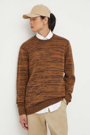 Шерстяной свитер Levi's, коричневый Levi's