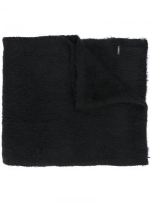 Одноцветный шарф Dondup. Цвет: чёрный