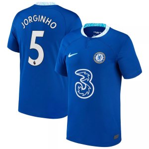 Мужская синяя домашняя майка Jorginho Chelsea 2022/23 Replica Nike
