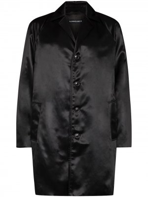 Однобортное пальто Y/Project. Цвет: черный