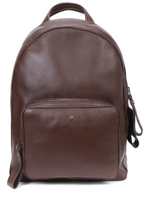 Рюкзак кожаный DOUCAL`S. Цвет: коричневый