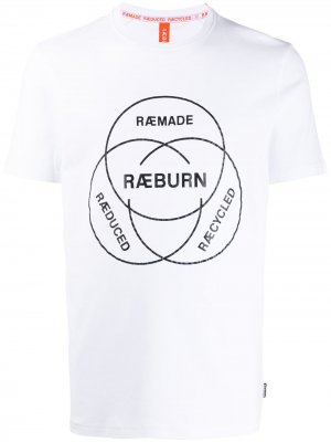 Футболка с логотипом Raeburn. Цвет: белый