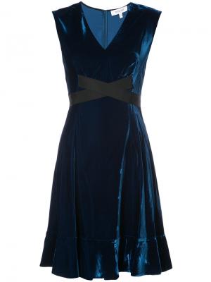 Short Sleeve Fit-and-Flare Dress Derek Lam 10 Crosby. Цвет: синий
