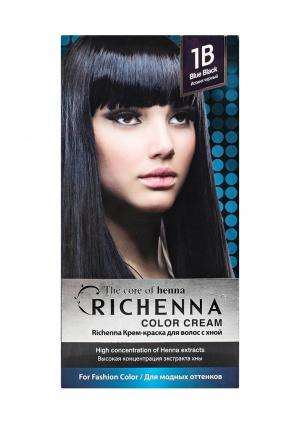 Краска для волос Richenna с хной № 1B Blue Black
