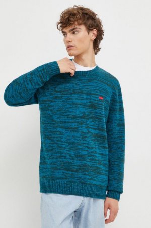 Шерстяной свитер Levi's, бирюзовый Levi's