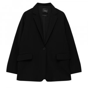 Пиджак Basic, черный Pull&Bear