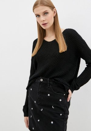 Пуловер JDY. Цвет: черный