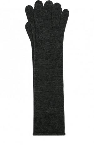 Удлиненные перчатки из кашемира Johnstons Of Elgin. Цвет: темно-серый