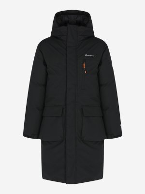 Пальто утепленное для мальчиков , Черный, размер 152 Outventure. Цвет: черный