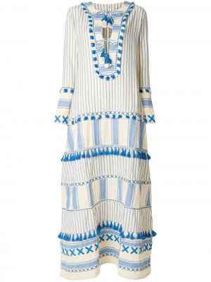 Длинное платье с кисточками Dodo Bar Or. Цвет: нейтральные цвета