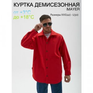 Куртка-рубашка , размер s, красный MAYER. Цвет: красный
