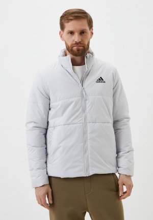 Куртка утепленная adidas BSC 3S INS JKT. Цвет: серый