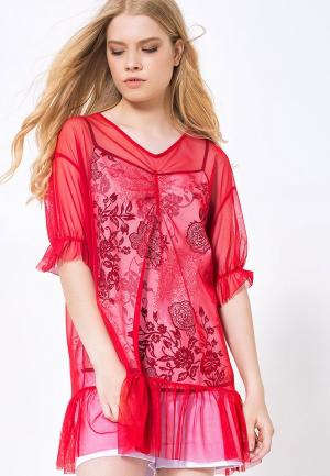 Платье #ябренд. Цвет: красный