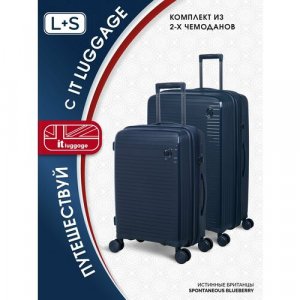 Комплект чемоданов , 2 шт., 161 л, размер XL, синий IT Luggage. Цвет: синий