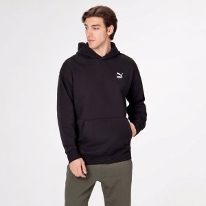 Мужская худи Classics Relaxed Hoodie PUMA. Цвет: черный