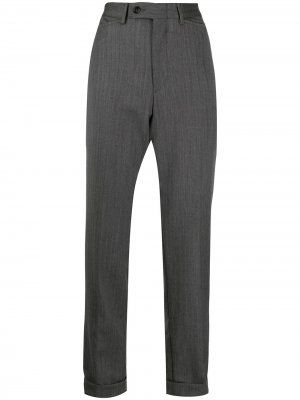 Укороченные брюки строгого кроя Gucci Pre-Owned. Цвет: серый