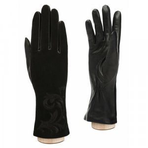 Перчатки , размер 7, черный ELEGANZZA. Цвет: черный/black