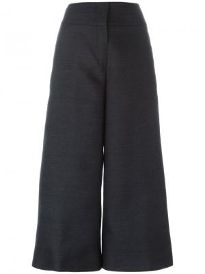 Укороченные широкие брюки Capucci. Цвет: серый
