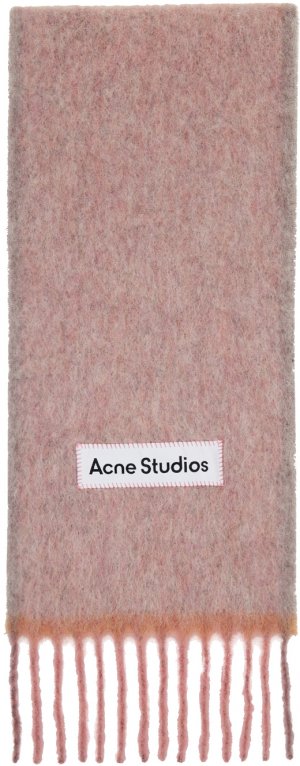 Розовый узкий шарф , цвет Dusty pink Acne Studios