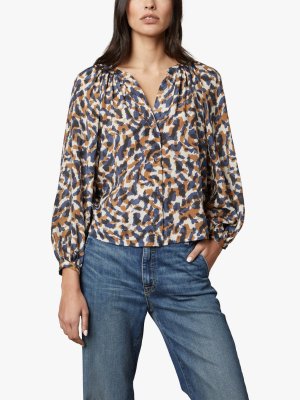 Рубашка Melinda с абстрактным принтом, Сахара Velvet by Graham & Spencer