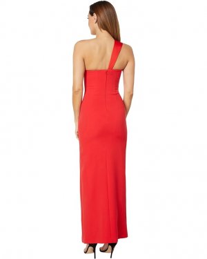 Платье One-Shoulder Gown, цвет Jewel Red BCBGMAXAZRIA