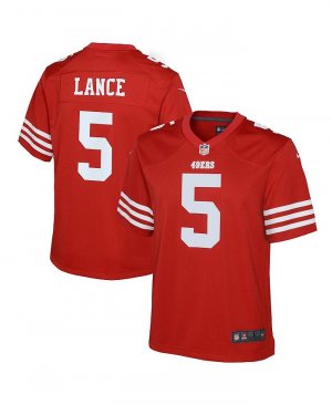 Игровая майка Big Boys Trey Lance Scarlet San Francisco 49ers , красный Nike