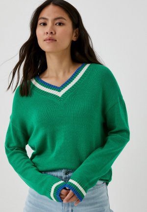 Пуловер Стим. Цвет: зеленый