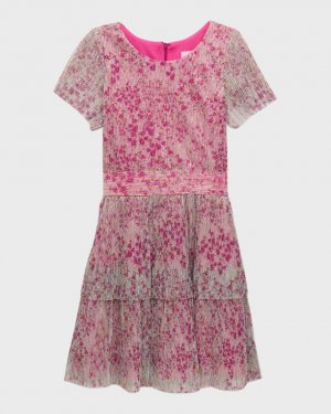 Плиссированное платье Becca с цветочным принтом для девочки, размеры 7–16 Zoe