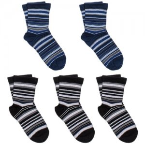 Комплект из 5 пар детских носков LORENZLine микс 2, размер 16-18. Цвет: мультиколор