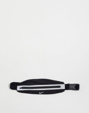 Узкая поясная сумка Running черного цвета Nike