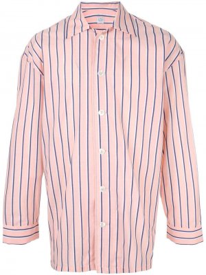 Рубашка в полоску E. Tautz. Цвет: розовый