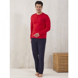 Пижама , размер 00L, красный, синий Relax Mode. Цвет: красный/синий