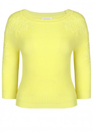 Пуловер ERMANNO FIRENZE. Цвет: желтый