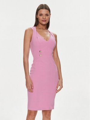 Коктейльное платье стандартного кроя , розовый Rinascimento