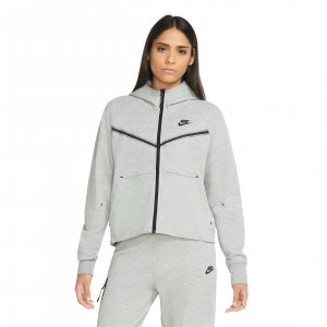 Худи Sportswear Tech Fleece Windrunner Women's Full-Zip, серый/черный Nike
