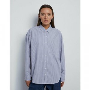 Рубашка, размер S (40-42), белый Gloria Jeans. Цвет: белый/синий/синий-белый