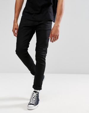 Черные джинсы скинни Co Tight Terry Nudie Jeans. Цвет: черный