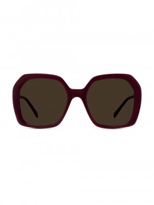 Солнцезащитные очки Falabella 54MM с геометрическим рисунком , коричневый Stella McCartney