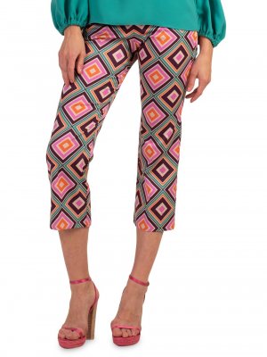 Укороченные брюки с принтом Flaire 2 , разноцветный Trina Turk