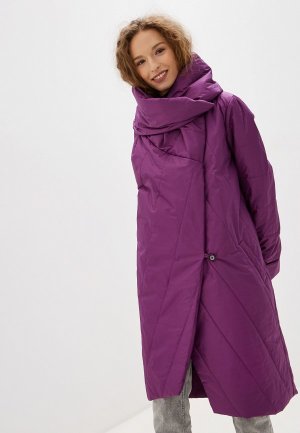 Куртка утепленная Maria Rybalchenko. Цвет: фиолетовый