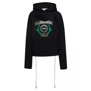 Футболка hoodie with cut-out detail and logo on the f , черный Andersson Bell