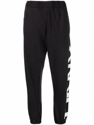 Укороченные спортивные брюки с логотипом DKNY. Цвет: черный